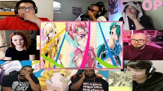 魔法少女にあこがれて オープニング 海外の反応  Gushing Over Magical Girls Opening Reaction Mashup [upl. by Donell]