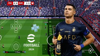 EFOOTBALL PES 2024 PPSSPP ORIGINAL PS5 On Androidamp ISO BEST Graphics Offline [upl. by Adrea]