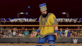 WWE 2K23  Akeem “The African Dream” w Slick vs Big Boss Man Wrestlemania 6 [upl. by Ecienal811]