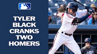 Tyler Black homers twice  MiLB Highlights [upl. by Imik]