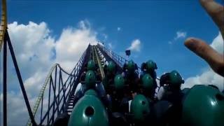 POV Green Lantern HD Six Flags Great Adventure [upl. by Eedrahs]