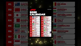 2025 Formula 1 schedule revealed f1 calendar shorts [upl. by Hepsibah]