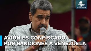 Avión oficial de Nicolás Maduro es confiscado por EU [upl. by Ernie]