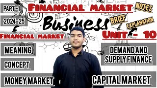 class 12th business studies chapter no 10  Financial Market  part 1  202425 [upl. by Eerdua]