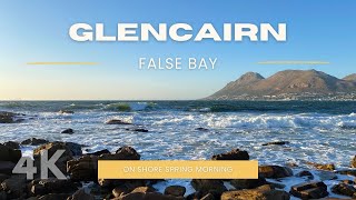 Glencairn Beach False Bay Cape Town  4K Scenic Views of Simons Town amp Naval Base [upl. by Plusch589]