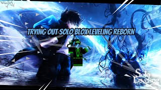 E Ranked Hunter  Trying Solo Blox Leveling Reborn [upl. by Melan]