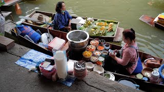 Thailand  Schwimmender Markt [upl. by Katey611]