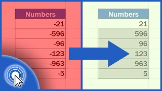 How to Change Negative Numbers to Positive in Excel [upl. by Dat]