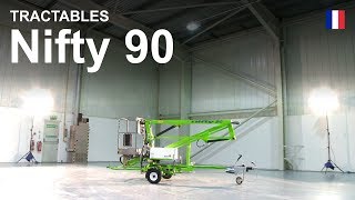 Nacelle élévatrice tractable  Nifty 90 vidéo du produit [upl. by Edorej]