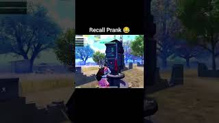 Recall Prank پبجیموبائل پبجی [upl. by Clo]