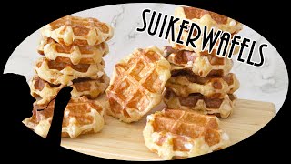 Suikerwafels  Luikse wafels  recept amp ingrediënten [upl. by Hareehat330]