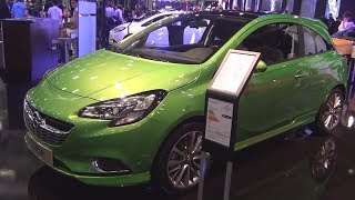 Opel New Corsa 3Doors 10 Turbo 115 HP Sport Grass Green 2015 Exterior and Interior [upl. by Llennol]