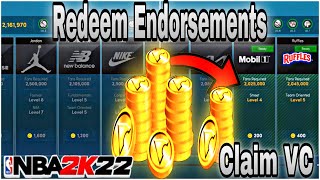 HOW TO COLLECT AND REDEEM ENDORSEMENT DEALS AND CHECKS ON NBA 2K22 NEXT GEN [upl. by Johannessen862]