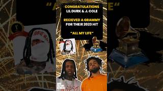 Lil Durk Won His First Grammy Award 🎉🏆 grammys lildurk jcole allmylife rapnews [upl. by Schlosser]