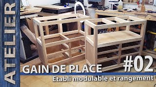 Établi modulable seconde partie et explication sur le visualiseur Fusion 360 [upl. by Terena]