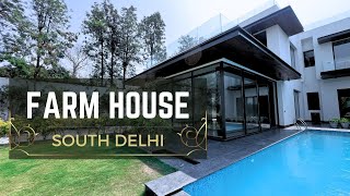 LUXURY FARMHOUSE IN DELHI  05 Acre 2400 Yards Farmhouse in CHHATARPUR DELHI  Farmhouse with Pool [upl. by Yraunaj]