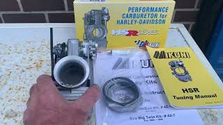 HarleyDavidson HSR42 Mikuni carburettor kit easy kit CustomCruisersLimited Bagger FXR Sportster [upl. by Anegroeg]