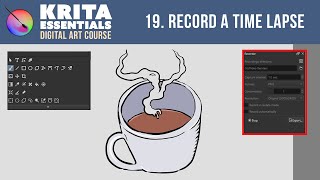 How to Record a Time Lapse in Krita  Tutorial 🔴 [upl. by Daven992]