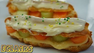 Eclairs de MELÓN  Relámpagos  Petitsús  Pepito  El Rincón de Belén [upl. by Nilre]