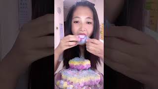 Epic Rainbow Ice Cream Eating Challenge Colorful Cones and Sweet Treats [upl. by Carmen673]