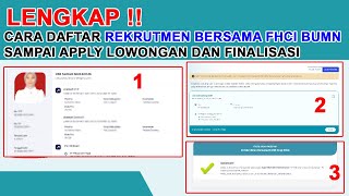 CARA LENGKAP DAFTAR REKRUTMEN BERSAMA FHCI BUMN SAMPAI APPLY LOWONGAN [upl. by Eveline]