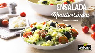 Ensalada Mediterránea  Recetas Florette [upl. by Emerej]