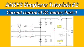 Current control of a DC motor using hysteresis block in ANSYS Simplorer Tutorial 2 [upl. by Eesac]