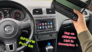 GPS CarPlay Android VW Polo 6r Install Tdi Tsi Bluetooth Tactile Poste Ecran  AliExpres [upl. by Rebmik307]