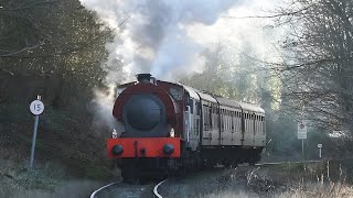 Winter Steam in the Valley  Ecclesbourne Valley Railway  1st January 2024 [upl. by Dumond]