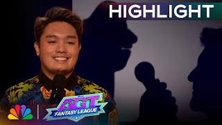 Shadow Ace WOWS with Simon Cowells shadow  SemiFinals  AGT Fantasy League 2024 [upl. by Tarrel]