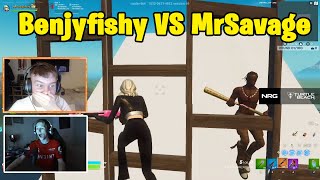 Benjyfishy VS MrSavage 1v1 Buildfights [upl. by Goar]