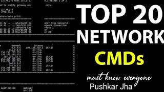 TOP 20 Commands For Networks [upl. by Burnard]