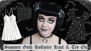 SUMMER GOTH CLOTHES IN HOLLISTER  HOLLISTER HAUL  SPRING amp SUMMER GOTHIC FASHION [upl. by Ambrosane]