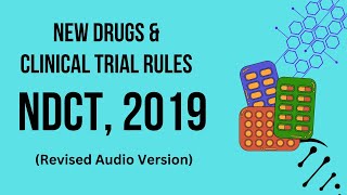 CDSCO  New Drugs and Clinical Trials Rules 2019 Updated Audio version [upl. by Einnhoj]