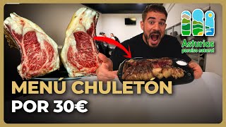 ¡Descubrí un INCREÍBLE MENÚ en ASTURIAS con CECINA y CHULETÓN [upl. by Ardnuassac]