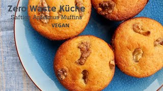 Zero Waste Küche  Einfache saftige Apfelmus Muffins VEGAN [upl. by Eiral]