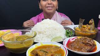 BIGBITES EATING RICE WITH FASHA KALIA PUTI MACHER JHAL CHARAPONAR JHOL।। [upl. by Nairde509]