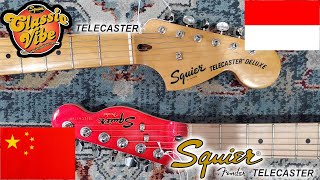 Squier Classic Vibe 70s Telecaster Deluxe Indonesia vs Squier Contemporary Telecaster China [upl. by Mano]