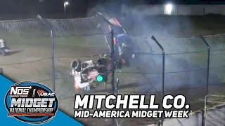 HIGHLIGHTS USAC NOS Energy Drink National Midgets  Mitchell County Fairgrounds  July 12 2023 [upl. by Emilio854]