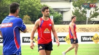 Matthew Bate and Nick Lower train with the Dogs [upl. by Airaet]