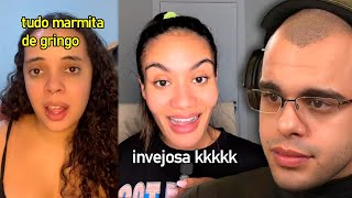 MULHER OFENDE BRASILEIRAS QUE SE CASAM COM GRINGOS E É CANCELADA NO TIKTOK [upl. by Eltsryk]