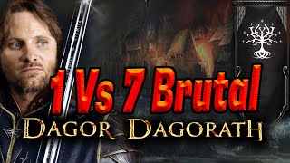 Gondor Vs 7 Brutal Mordor  Lotr BFME 2 Rotwk  Dagor Dagorath Mod  No CommentaryTime Lapse [upl. by Calvina]