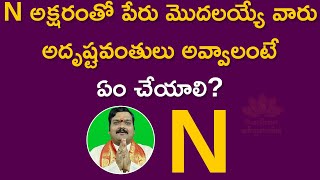 మీ పేరు N అక్షరంతో మొదలవుతుందా  N Letter Numerology  Machiraju Kiran Kumar  Aadhan Adhyatmika [upl. by Tnomel]