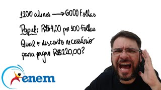 ENEM2023 A cada bimestre a diretora de uma escola compra uma quantidade de folhas de papel ofício [upl. by Maryjo]