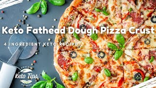 Keto Fathead Dough 4 Ingredient Pizza Crust shorts [upl. by Eirod]