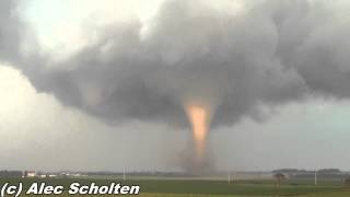 July 6th 2014 Reinbeck Traer Iowa AMAZING Orange Tornado [upl. by Yentroc653]