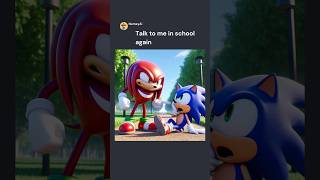 Knuckles Bullied Sonic And This Happened😨 sonic knuckles memes [upl. by Barbra]