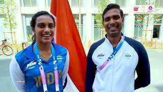 Team Indias Flag Bearers  Sharath Kamal amp PV Sindhu  Paris 2024  JioCinema amp Sports18 [upl. by Howland]