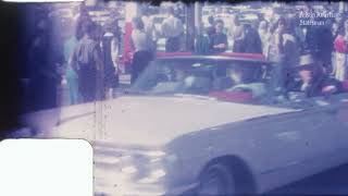 New JFK assassination footage released Rare 8mm film shows Kennedy motorcade before after shooting [upl. by Enelec870]