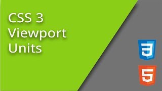 CSS3 Viewport Units [upl. by Henni317]